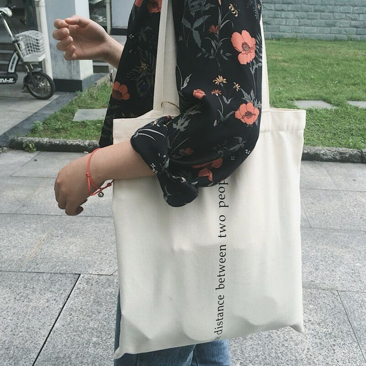 Single-Shoulder Canvas Tote Bags