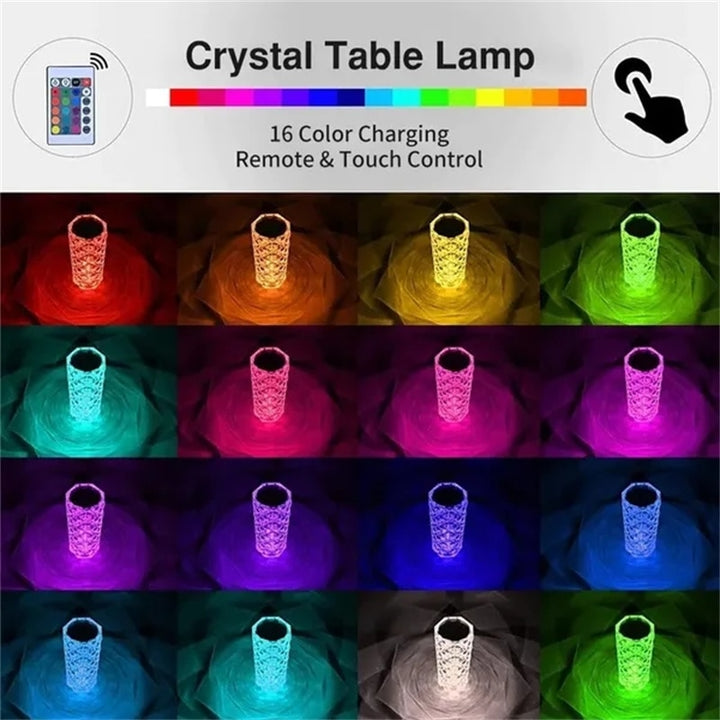 LED Crystal Lamp Touch Remote Design