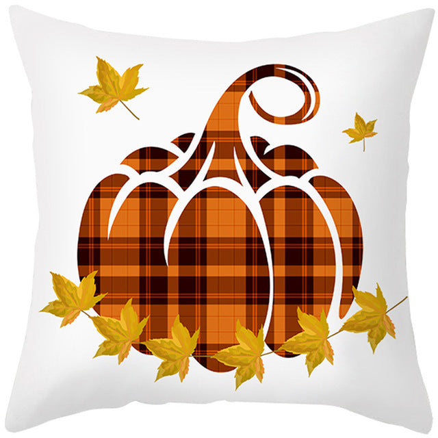 Maple Leaf Pumpkin Pillowcase