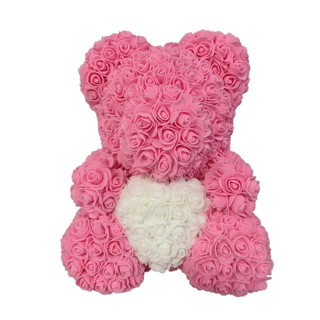 Rose Bear Heart Artificial Flower