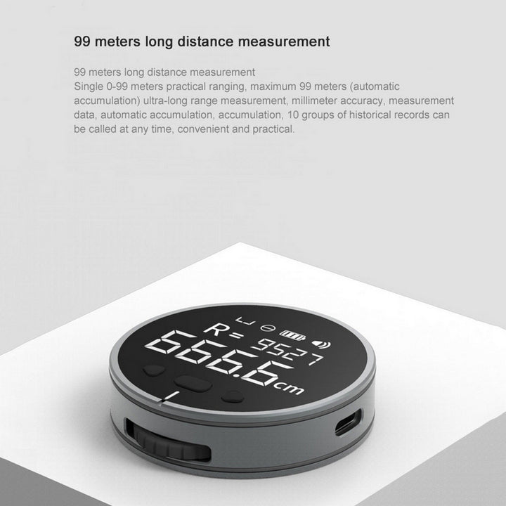 Distance Measuring Instrument Electronic Measuring Ruler Tape Measure High Definition Digital LCD High Precision Electronic Measuring Ruler Tool