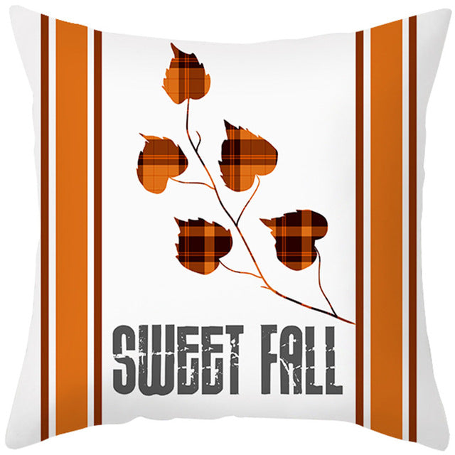 Maple Leaf Pumpkin Pillowcase