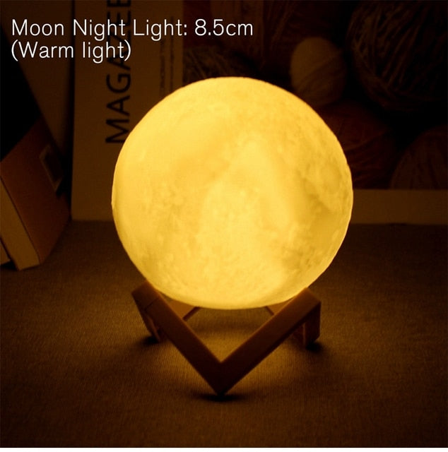 LED Battery Powered Moon Lamp