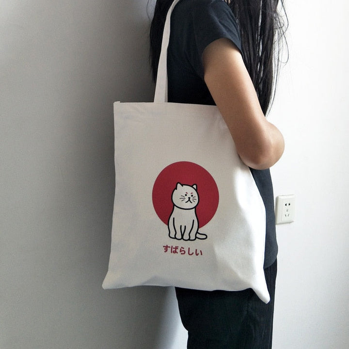 Single-Shoulder Canvas Tote Bags