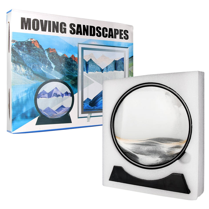 3D Hourglass Deep Sea Sandscape In Motion