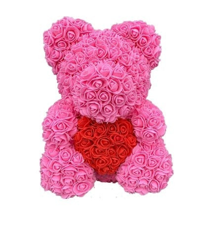 Rose Bear Heart Artificial Flower